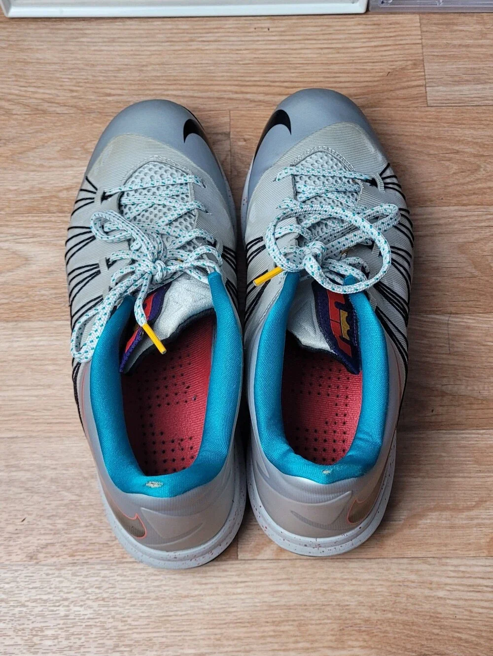 Size 12 - Nike Air Max LeBron 10 Low Tropical Teal Platinum 2013